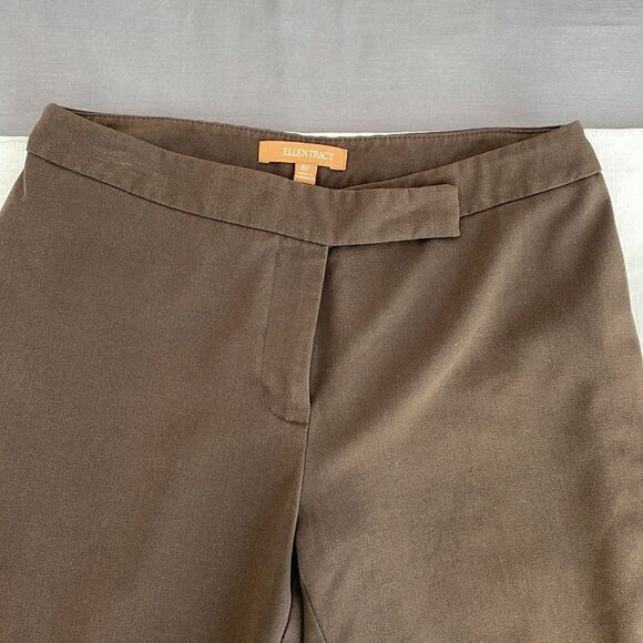 Elena Tracy brown dress pants to their pockets size women’s 8P - Picture 2 of 7